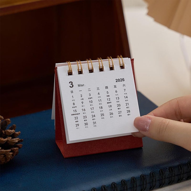 2026 Diary Planner Calendar – Mini Desk Calendar Set with Monthly & Weekly Pages, Compact Size for Office, Home & Student Use (ColorG) - Image 5